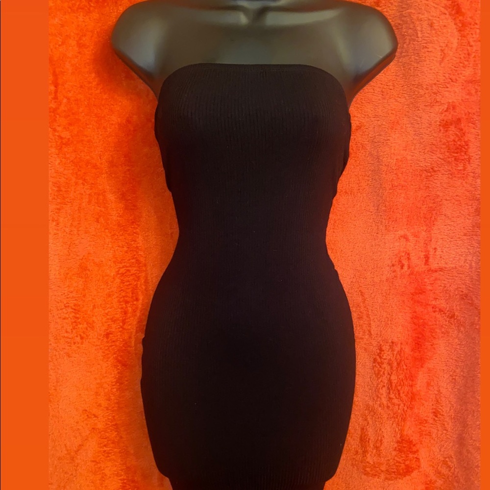 Midi black dress